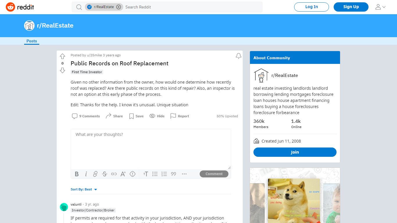 Public Records on Roof Replacement : RealEstate